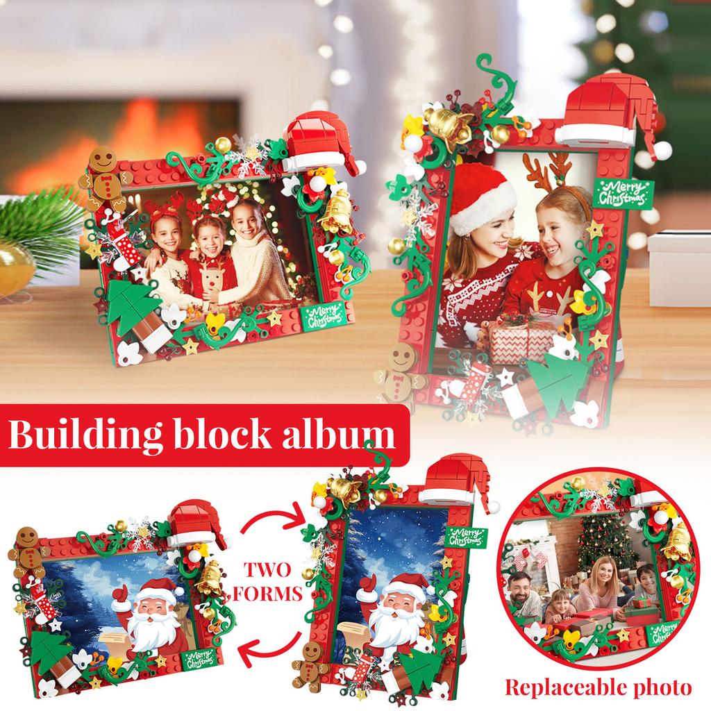 Christmas Photo Frame Building Small Gifts Assembled Photo DIY Christmas Gift
