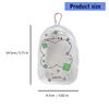 Portable Clear Hanging Storage Bag For Mini Figures Dolls Collectibles With Keychain Attachment And Zipper Closure