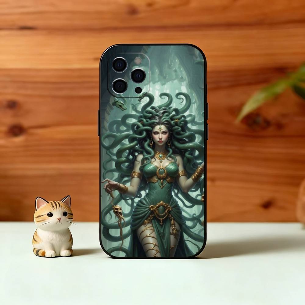 Medusa G-Mythology Phone Case Silicone Soft For IPhone 17 16 15 14 13 12 11 X XR Plus Pro Max Plus