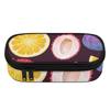 Pencil Case 300D Polyester Large Storage Space Zipper Closure with Main Pocket Mesh Layer and Removable Pen Divider for Students