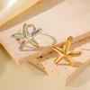 Elegant Starfish Open Ring: Stainless Steel, Non-Fading, Women's Resort Style Jewelry