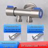 LINDONG 304 Stainless Steel Dual-Control 3-Way Faucet with Spray Gun