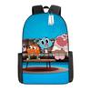 Zaino Scolastico per Bambini Gum Fun World Set 3 Pezzi Leggero Cartone Animato Carino Grande Capacità