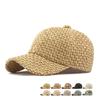 Sombrero de Verano para Hombre Gorra de Béisbol de Paja Sombrero Protector Solar para Exteriores Gorra Transpirable para Mujer