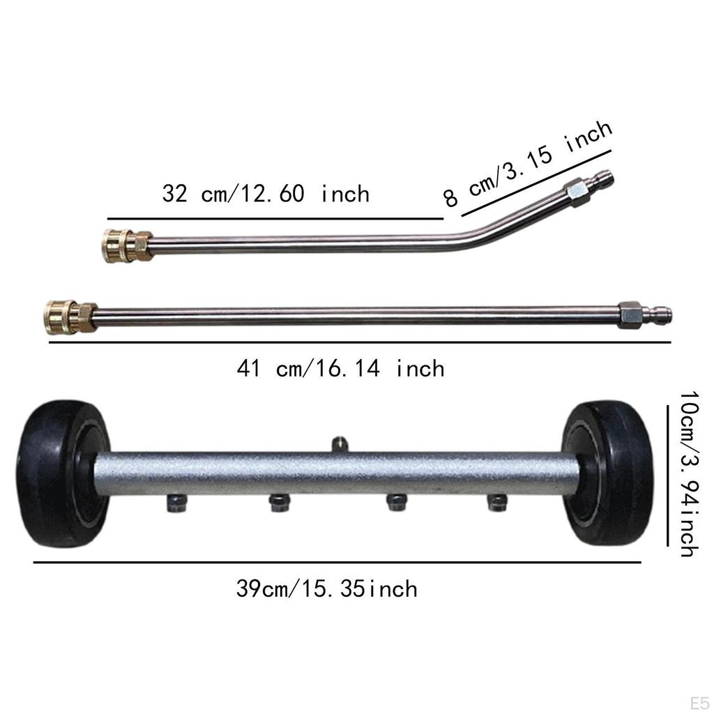 Reiniger Druck Waschmaschine Reiniger, Wasser Besen Zubehör Sprayer mit 3 Verlängerung Zauberstäbe für