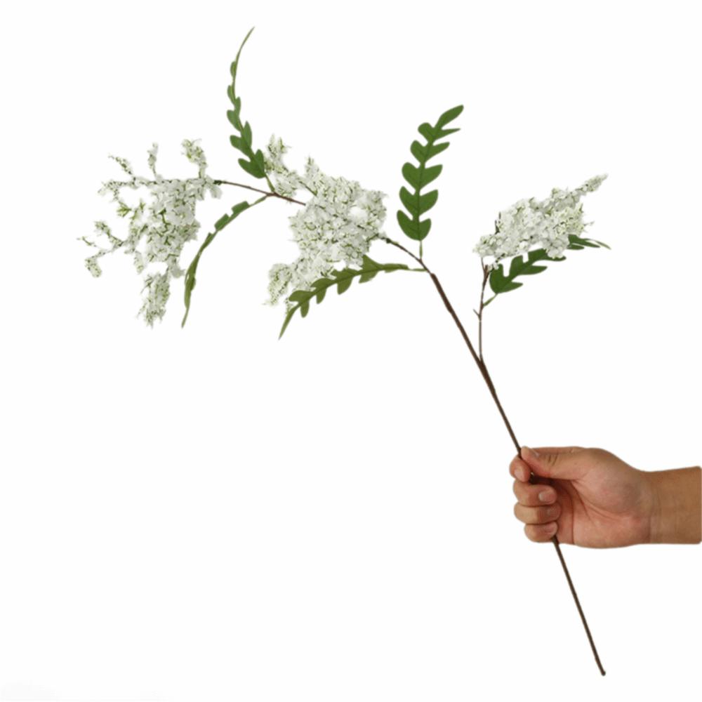 Креативный Многоцветный Искусственный Цветок Саранчи Зеленые Листья DIY Симуляция Цветочный Орнамент Шёлковый Лепесток Искусственный Цветок Подарок белый