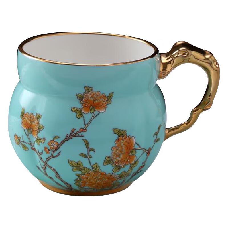 Yongfengyuan Madam Porcelain West Lake Blue Mug