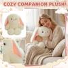 Plush Stuffed Bunny Toy Soft Plush Animal Doll Sitting Design Decorative Plush Pillow Companion 35cm Size Suitable for Home Office