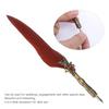 Stainless Steel Feather Quill Feather Shaft Engraved Dip Pen Feather Dip Pen  Thing Collection