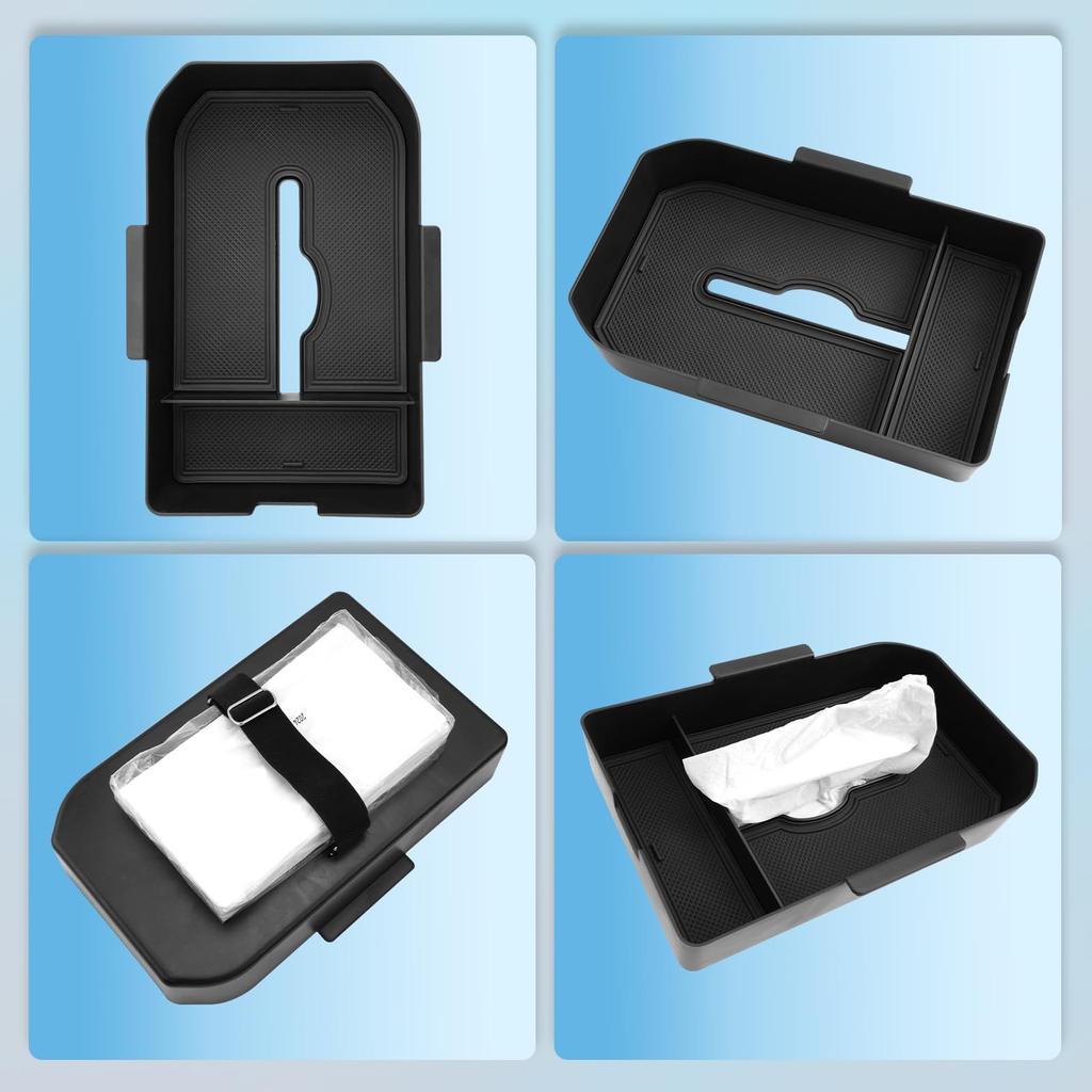 Toyota New Land Cruiser 250 Series Console Accessory Storage Land Cruiser 250 Console Storage Car Interior New Land Cruiser Armrest Box with Rubber