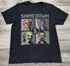 T-Shirt Unisex Full Size Shinedown Dark 'I Miei Mostri Sono Reali'