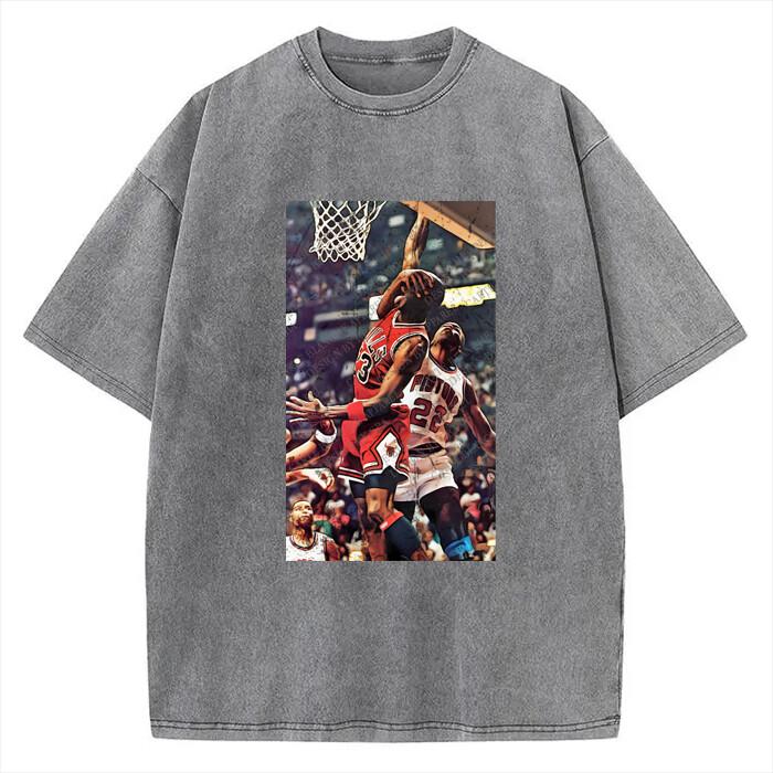 Michael Jordan Hartes Foul Jordan Regeln 80er 90er Vintage Bad Boy Detroit T-Shirt