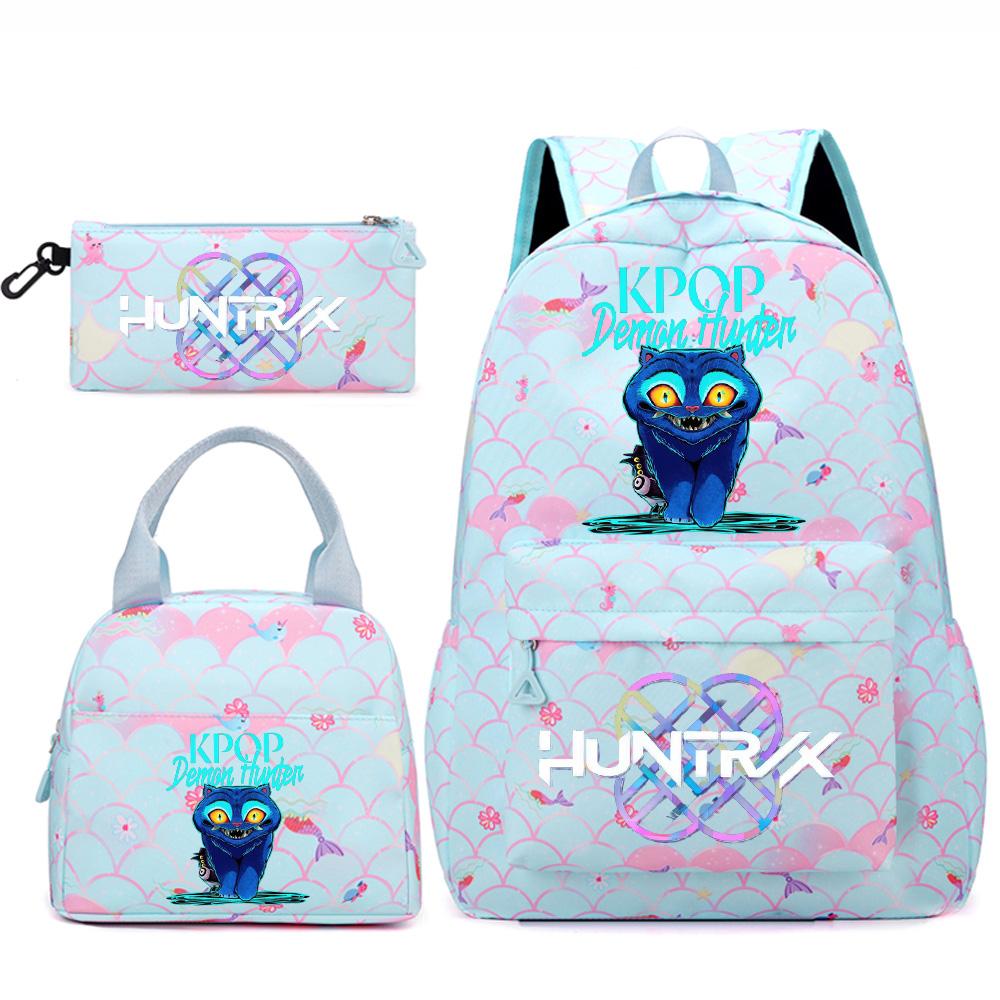 

3 шт./набір Аніме K-pop Принтований Рюкзак Сумка Пенал для Підлітка Студента Дівчини Хлопчика Шкільний Рюкзак Книжковий Рюкзак Велика Місткість Дорожня Сумка Дитячий Подарунок