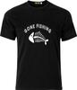 Gone Fishing Xmas Funny Cotton T Shirt Mens Womens Tees Top