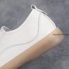 Fashion Genuine Leather Women Jogging Casual Shoes Cow Leather Soft Sole Slip-on Flat Loafers Ladies Sneakers Breathable Walking Shoes