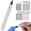 Entgratungswerkzeug mit 10/20-teiligem Schneidewerkzeug für Metall, Aluminium, Kupfer, Kunststoffrohre, 3D-Druck-Gratentferner
