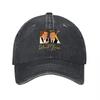 Richard Kocer Vintage Washed Canvas Baseball Cap Embroidered Couple Design  Logo Casual Comfort Fit