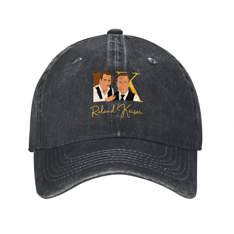 Richard Kocer Vintage Washed Canvas Baseball Cap Embroidered Couple Design Logo Casual Comfort Fit