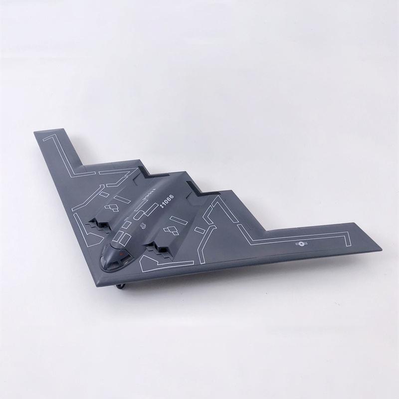 Støpt metall 1/200 Skala B2 USAF B-2A Bomber Fly Fly Fly Replika Modell Leke For Utstilling Samling