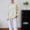 Autumn and Winter New Design Sweater Pullover Retro Loose Lazy Soft Waxy Knitted Sweater Top Women