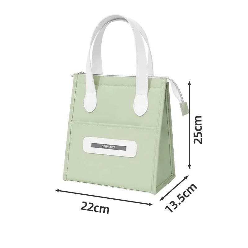 Portable Handheld Lunch Box Bag Insulated Lunch Bag for Work And School Outings Easy Carry Bento Bag Food Storage Pouch