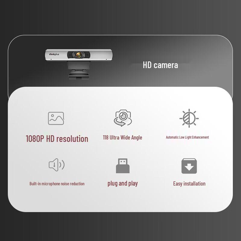 Lenovo Thinkplus MCAFHD01+ 1080P HD Webcam