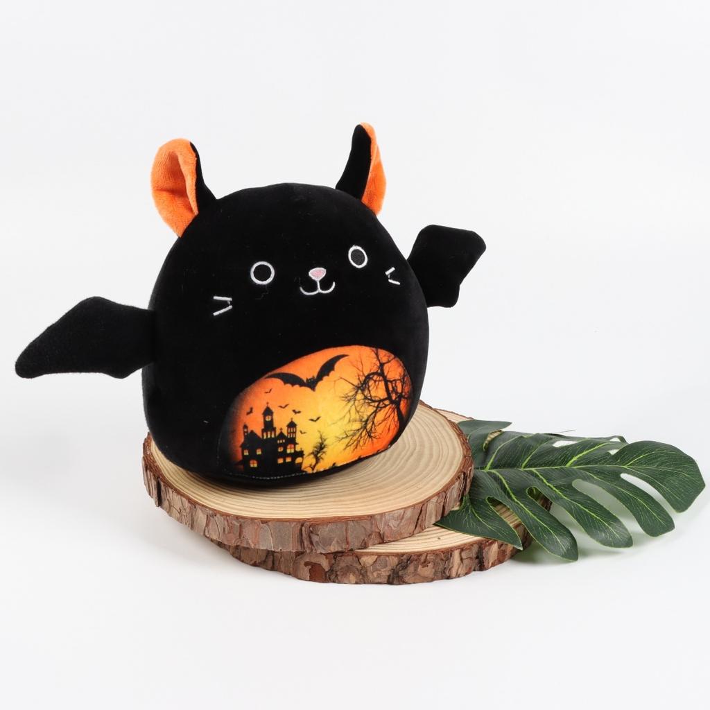 Katze Fledermaus Elf Halloween Bedruckt Katze Fledermaus Ornament Atmosphäre Plüschpuppe Spielzeug Puppe