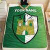 Custom Name,SC Braga Printed Flannel Blanket, soft throw for bedroom sofa, washable, Christmas present, great gift.
