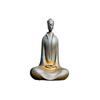 Japanese Iron Zazen Buddha Cast Iron Monk Figurine Minimalist Buddha Statues For Home Decor Mini Meditation Tabletop Home Decor
