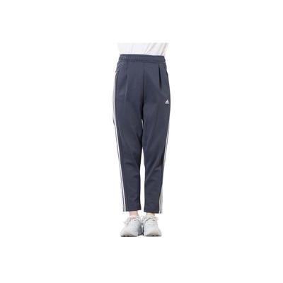 Pantalones de chándal de punto a rayas elásticos de cintura media deportivos vintage para mujer Bajos Azul Marino IT6094