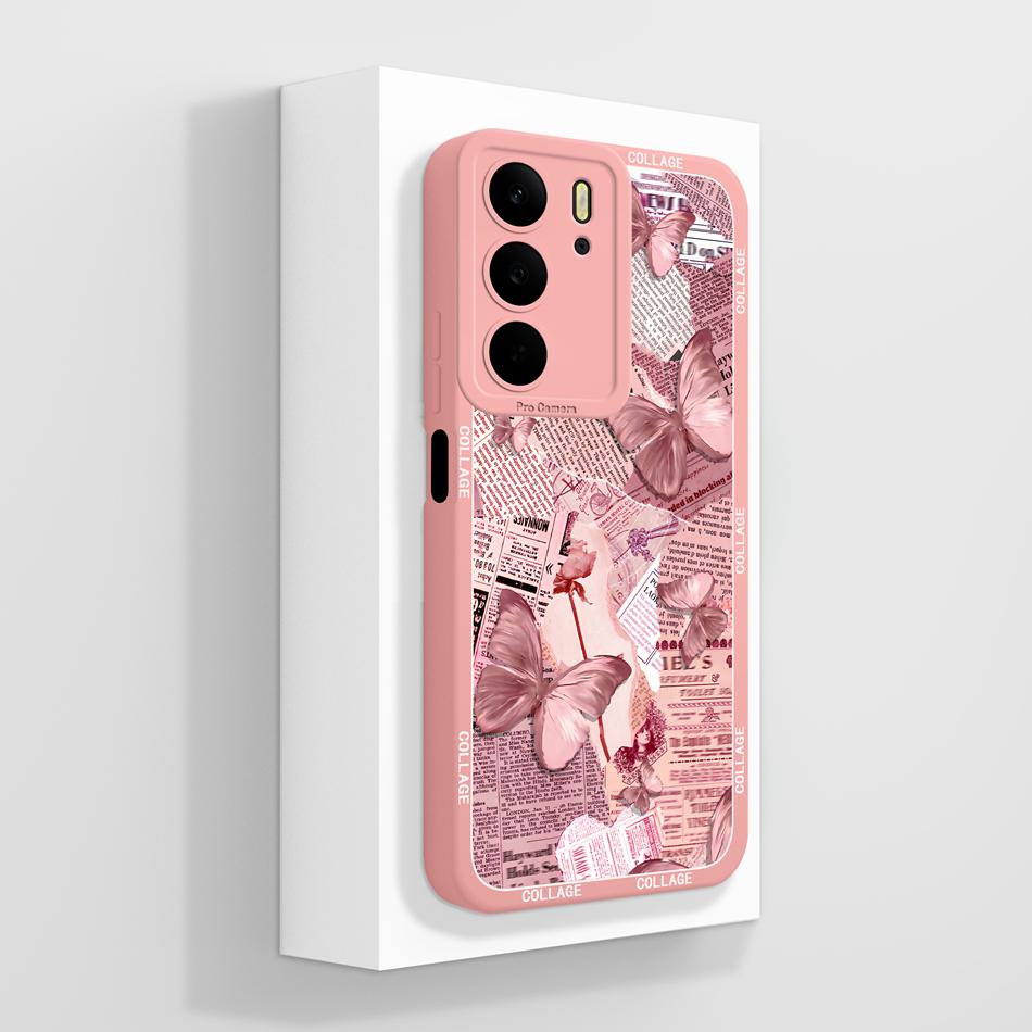 For Realme C75 C75X C73 C71 Case Painted Flowers Soft Liquid Silicone Back Cover For Realme C 75 Full Protection Phone Bumper