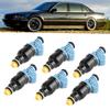 6pcs Fuel Injectors Nozzle 0280150715 Replacement Fit for 325i 525i 750il 850ci