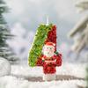 Innovative Santa Claus Number Candle 0-9 Handmade DIY Decoration Christmas Atmosphere Products