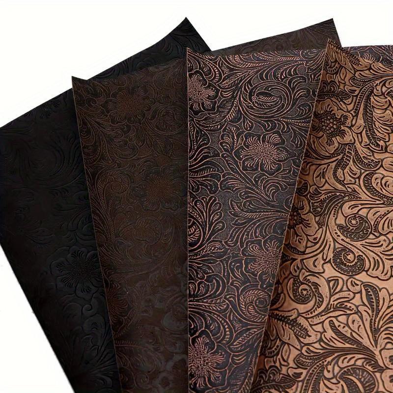 1 Set/4pcs Bump Texture Faux Leather | 7.7"x12.9" (20cmx33cm), Geometric Pattern,bump Texture Adds a Touch of Depth and Uniqueness