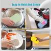 Multipurpose Scrub Sponges Kitchen Dish Sponge Non-Scratch Machine Sponge Household Cleaning for Dishes Pots and Pans 5 Pack Multicolorfor