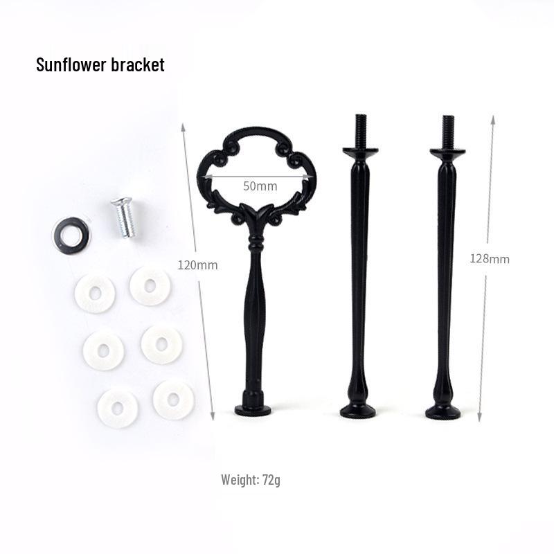 Three-layer Round Epoxy Resin Mold Fruit Plate Stand with Silicone and Zinc Alloy Components