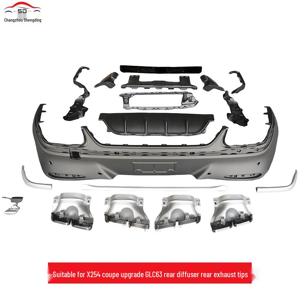 Mercedes-Benz GLC Class X254 Coupe Rear Diffuser & Exhaust Upgrade for GLC43/63 (2014+)