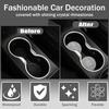Fit for Jeep Bling Cover,Bling Interior Accessories,Car Cup Holder Coaster Bling Engine Start Stop Button Cover,Compatible with Grand Cherokee