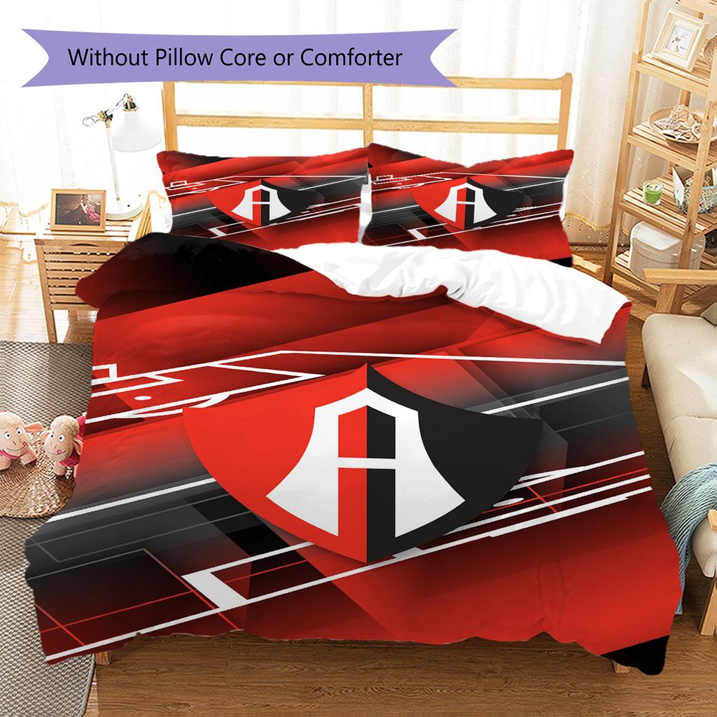 Atlas FC Pattern Bedding Set Quilt Cover Pillowcase Home Decor Gift (1 * duvet cover + 2 * pillowcase, without core)