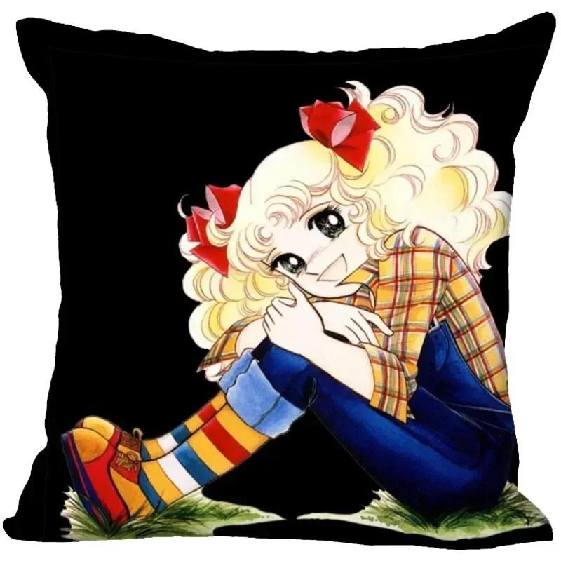 Candy Candy Polyester Cushion Cover Children's Room Decoration Pillow Case Living Room Chair Sofa Home Decoration 1007