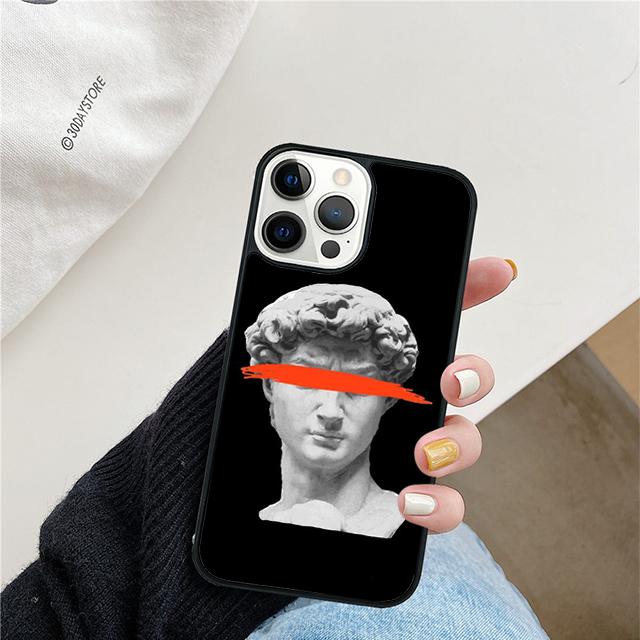 Greek Aesthetics Plaster statue art Phone Case For iPhone 17 Air 15 16 Cover 11 13 14 Pro Max 12 Plus Max Fundas