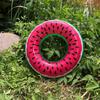 Inflatable Swimming Rings Watermelon Pattern Swim Tube Floatie Beach Swimming Party Toy for Pool, Bath Toy, Party