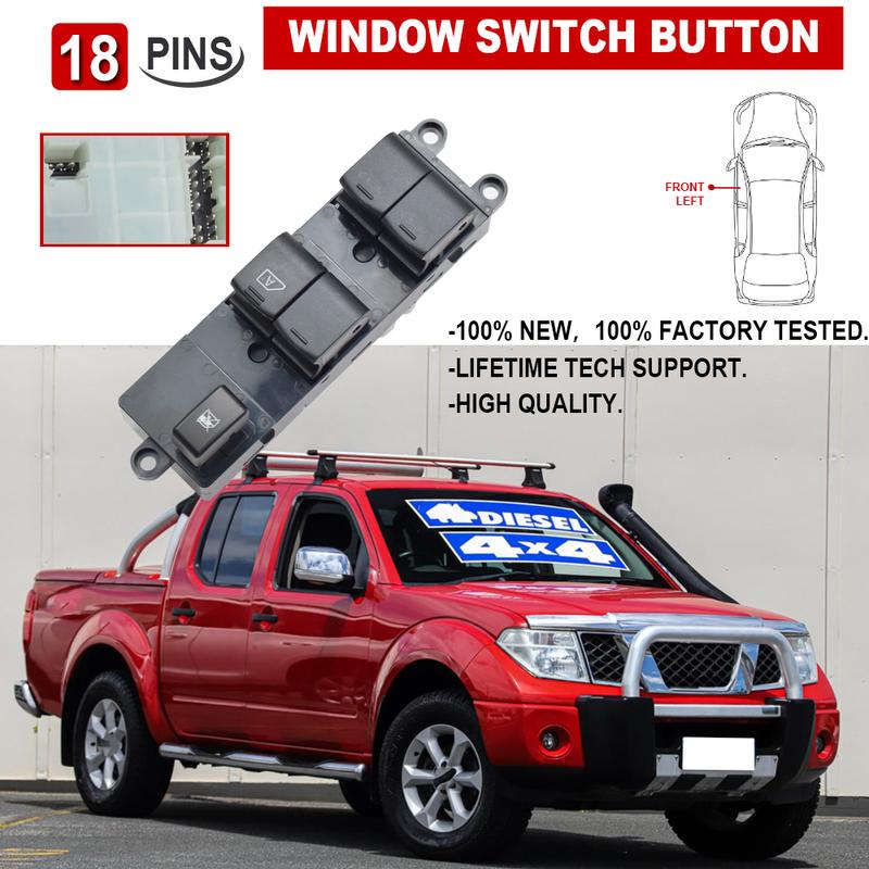 25401-JD00A 25401JD00A For Nissan Qashqai J10 2.0 dCi 4WD Navara D40 Vehicles Car Master Power Window Control Switch 18 P