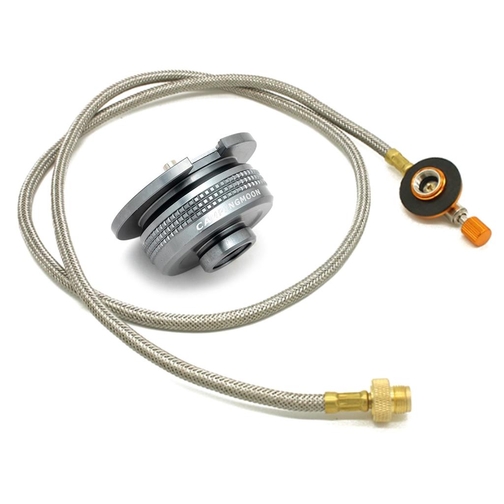 Aluminum Alloy Cylinder Canister Convert Connection Gas Adaptor for Hiking Picnics Camp Stove Gas Adapter Converter