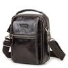 Black Angel Head Leather Passport Boarding Pass Storage Men's Shoulder Bag Multi Functional Genuine Crossbody