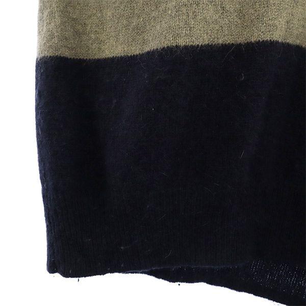 Fat Switching Long Sleeve Wool Blend Knit Sweater with Embroidered Logo Men's Used