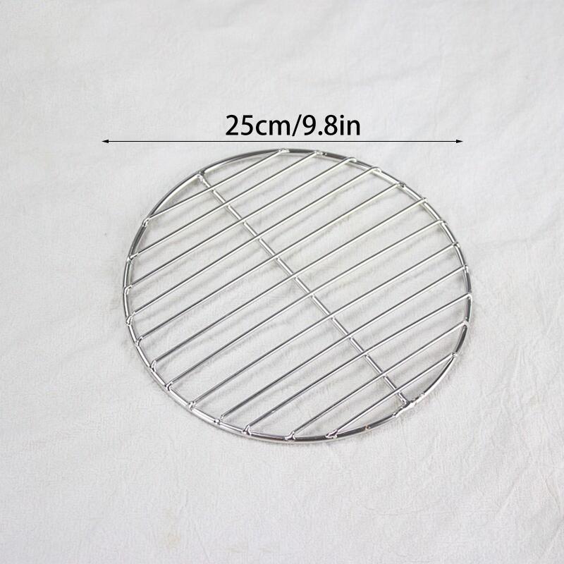 Round Stainless Steel BBQ Grill Grate Grid Wire Mesh Rack Replacement Cooking Net for Charcoal Gas Grill Outdoor Barbecue Use