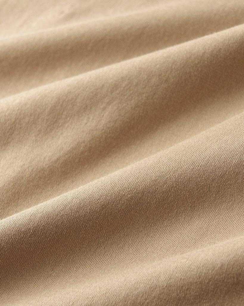 Declasse Fine Flared Sleeve Size Beige Women's A-Line 5/8 T-Shirt, 12833,