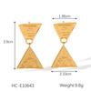 Geometric Tassel Titanium Steel Earrings Minimalist Drop Dainty Jewelry for Women Unique Design