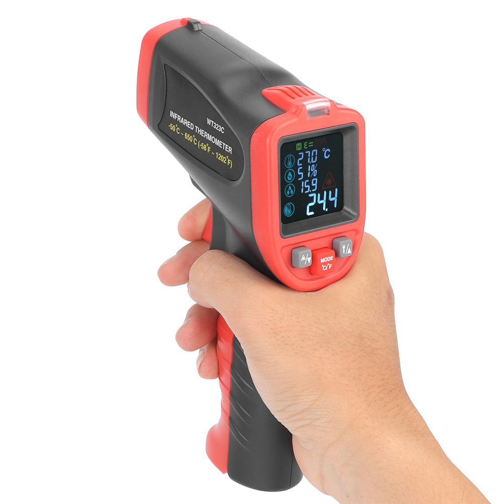 50 Celsius 650 Celsius  HandHeld Industrial Digital NonContact Infrared Thermometer with KThermocouple